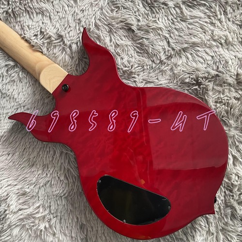 Schecter Devil Red SG E-Gitarre Quited Maple Top HH Tonabnehmer Mahagoni Korpus - Bild 5 von 6