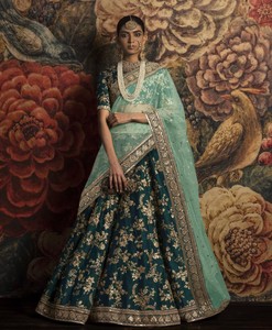 green indian wedding dress