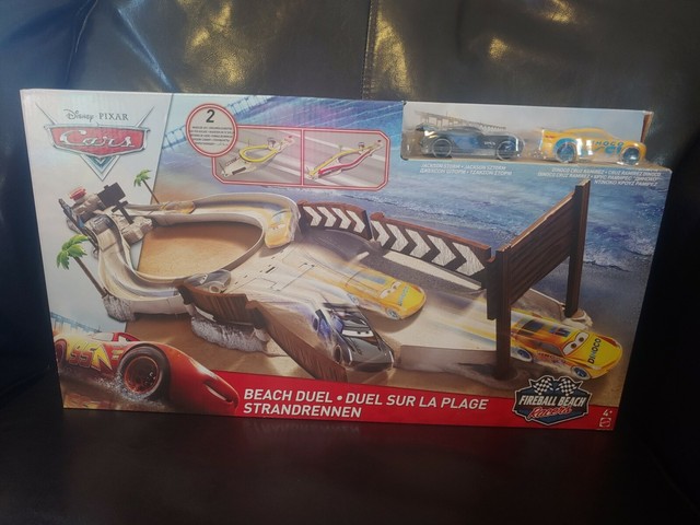 disney pixar cars fireball beach racers beach duel playset