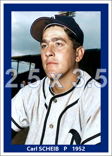 Carl Scheib - 1952 Philadelphia Athletics - choose a size - colorized print - Picture 1 of 4