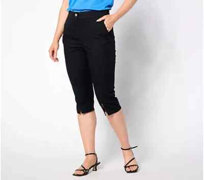Isaac Mizrahi Live! Regular Brushed Sateen Pusher Pitch Black Reg 8 A644962