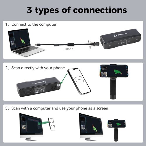 Creality CR-Scan Raptor (Pro)/Otter (Lite)/Ferret Pro 3D Scanner Fast Speed Lot USA - Bild 4 von 48