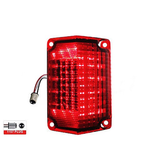 68 69 Chevy El Camino LED Tail Turn Signal Light Lenses w/ Gaskets & Flasher Set - Picture 7 of 9