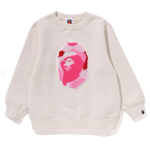 A BATHING APE BAPE KIDS ABC CAMO BOA PATCH CREWNECK SWEATSHIRT 1K80313003 r - Picture 2 of 10