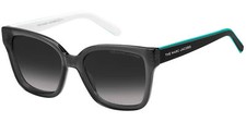 The Mark Jacobs Women's Grey/Black Oversize Square Sunglasses - MARC458S 0R6S 9O