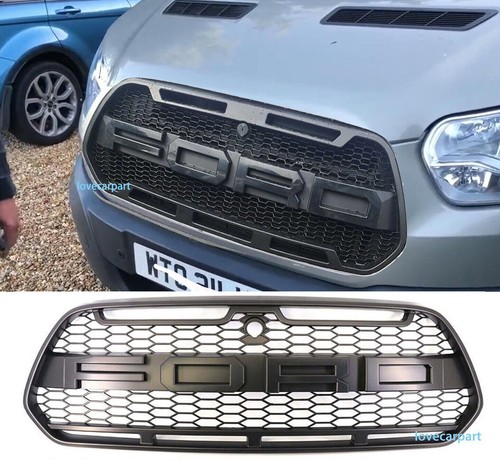 Per Ford Transit MK8 Raptor Griglia anteriore 14-19 Nero - Foto 1 di 8