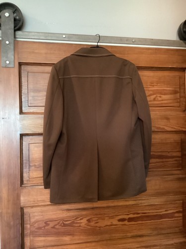 John Blair Blazer Men 42 Brown Poly Rockabilly Retro Suit Jacket VTG - Picture 5 of 15