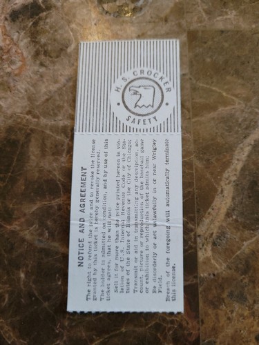 CHICAGO CUBS TICKET USED MAY 28 1977 PITTSBURGH PIRATES  - Picture 2 of 2