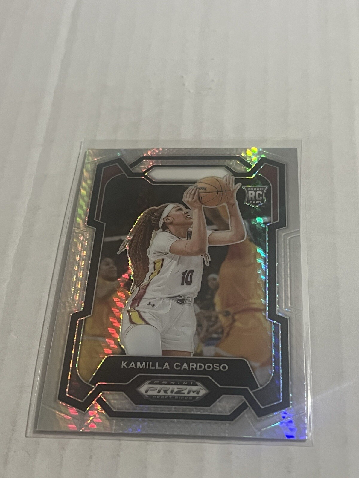 2024 Panini Prizm Draft Picks Kamilla Cardoso RC Rookie Hyper Silver Prizm