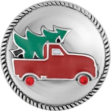 Snap Jewelry Christmas Tree Truck Enamel fits 18-20mm Ginger Charms Accessories