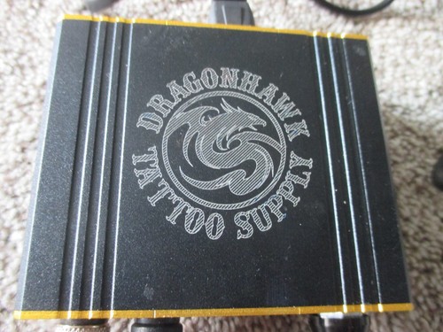 Dragonhawk Tattoo Machine Power Supply Unit with Power Cords, Preowned, Works - Picture 2 of 7