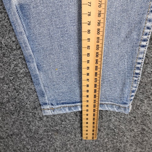 Just Jeans Womens Denim Jeans Size 11 Blue Slim Straight High Rise Distressed - Picture 7 of 9