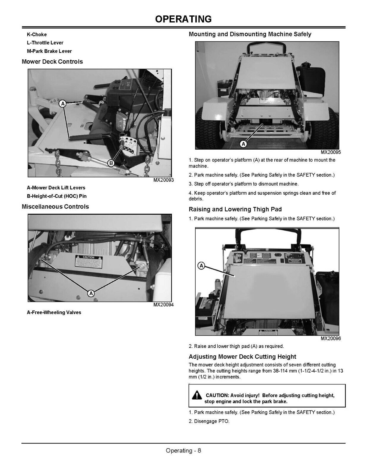 Operator & Parts Manual Fits Great Dane Super Surfer Series II