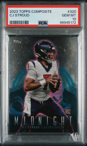 2023 Topps Composite CJ Stroud #320 Midnight Rookie PSA 10 Gem Mint
