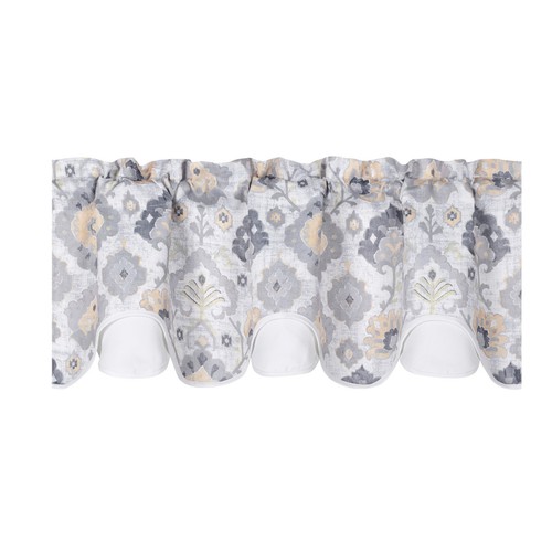 Kate Aurora Watercolor Floral Scalloped Rod Pocket Window Valance - Asst Colors - Bild 19 von 37