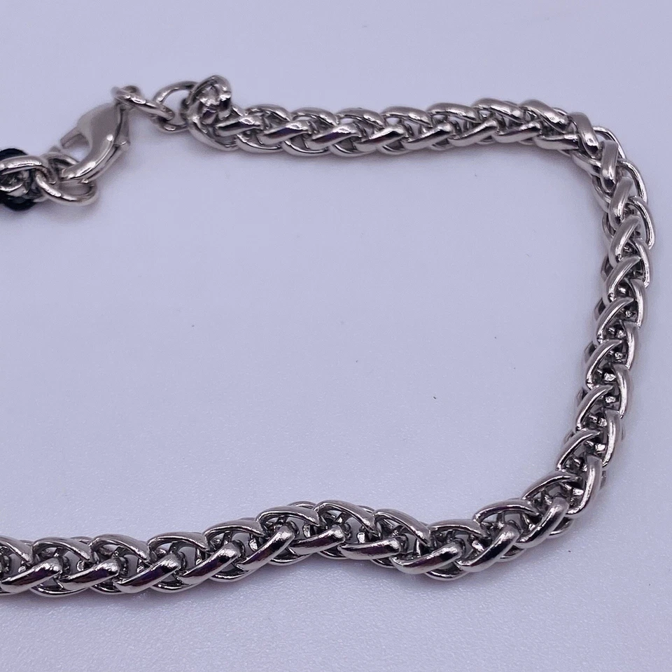 Aura 银色厚链手链 7 英寸全新 — 第 2/4 张图片
