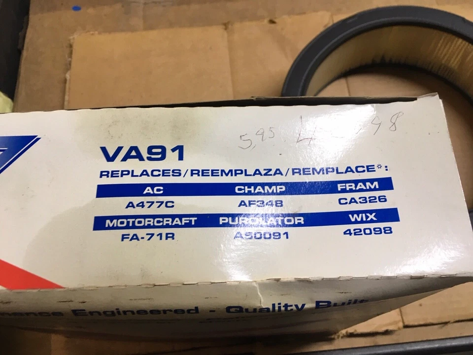 Nuevo filtro de aire Grupo 7 VA91  Foto 2 de 4