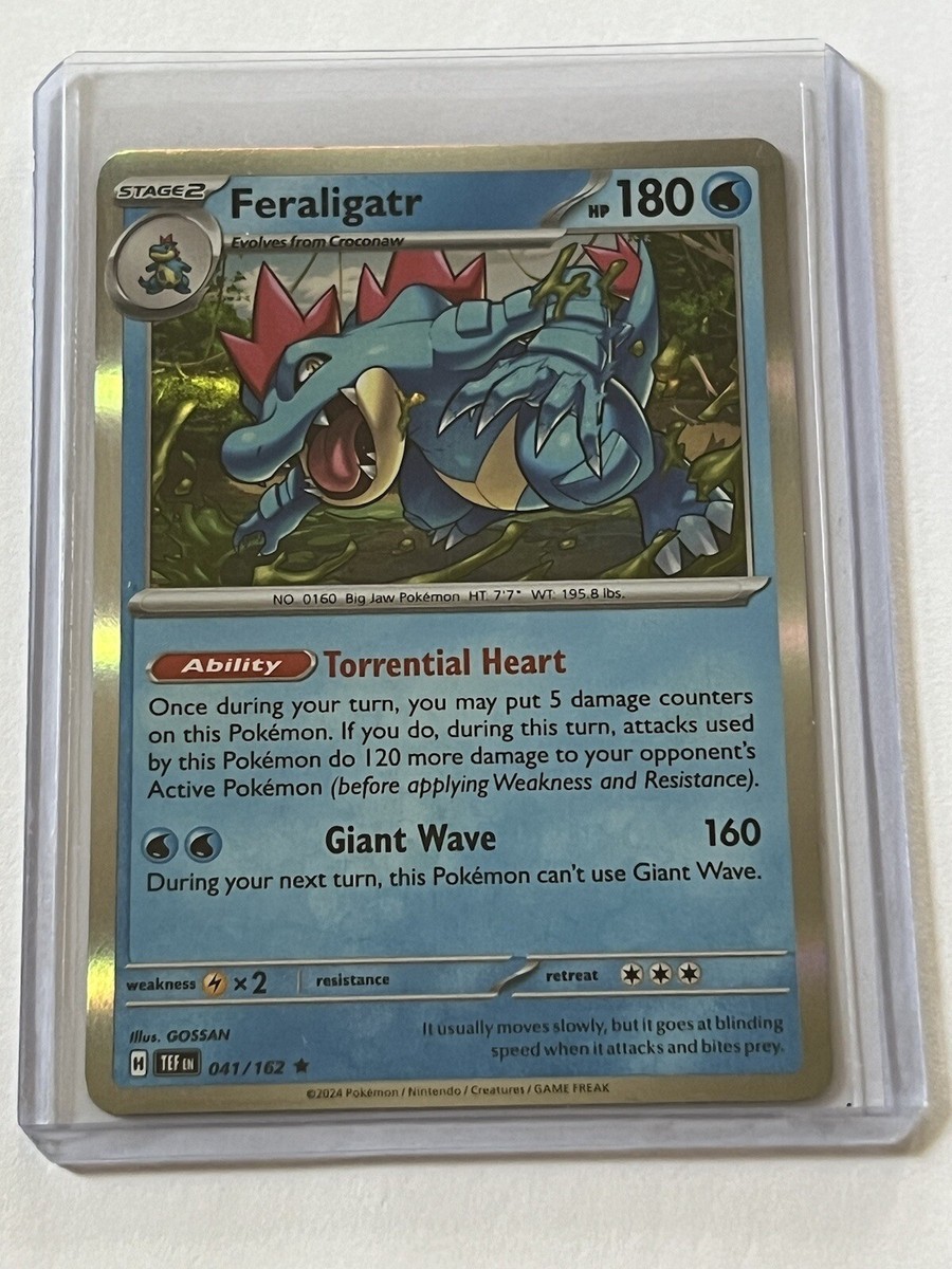 Feraligatr 41 / 162 Pokemon Temporal Forces 2024 Mint - 9.0