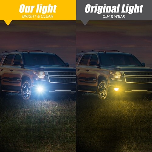 Luces antiniebla LED redondas AUXBEAM 5202 para GMC Sierra 1500/2500/3500 2014-2018 - Imagen 4 de 12