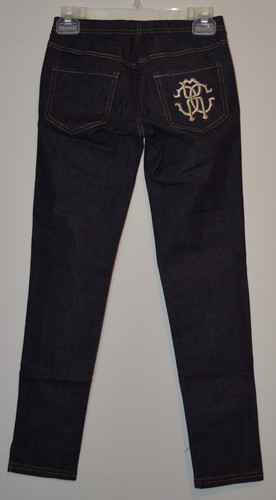 Roberto Cavalli Girls Dark Denim Straight Leg Jeggings Size: 10 (154cm) - NWT - Picture 7 of 10