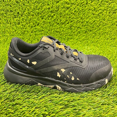 Reebok Nanoflex TR Womens Size 7W Black Composite Toe Work