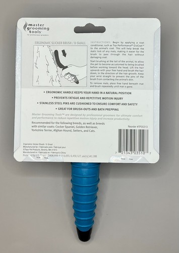 Pet Grooming Slicker Brush Ergonomic Handle Dematting Mat Breaker Dog/Cat Tool - Picture 7 of 7