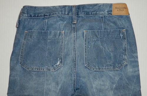NUEVOS JEANS MISSES JUNIORS ABERCROMBIE & FITCH ESTILO HIPPIE RECORTADOS TALLA 2R PUÑO $88 - Imagen 7 de 8