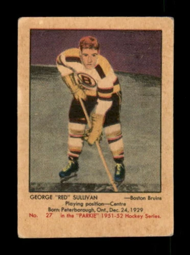1951-52 Parkhurst #27 Red Sullivan VGEX RC Rookie Bruins 542834