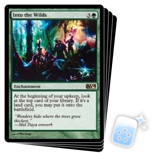 INTO THE WILDS X4 2014 Core Set M14 Magic MTG MINT CARD - Picture 1 of 1