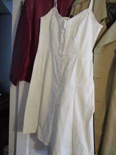 INC Int'l Concepts white Cotton Dress with belt size 12 nwots