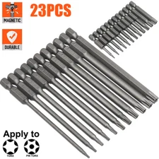 23PC Torx Bit Set Quick Change Connect Impact Driver Drill Security Tamper Proof