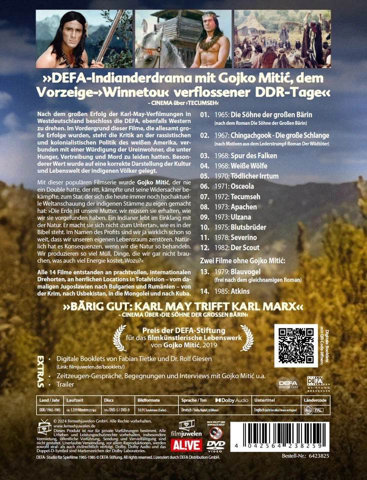 Die DEFA-Indianerfilme Gesamtedition - Gojko Mitic (DEFA Filmjuwelen) [14 DVDs] - Bild 2 von 4