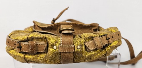 Jerome Dreyfuss Mini Twee Crossbody Bag Split Suede Gold mit Lederbesatz - Bild 4 von 24