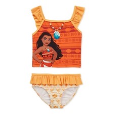 Disney Moana Two PC Swimsuit Girl Size 5T