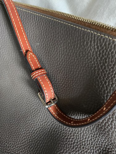 Dooney & Bourke Pebble Grain Grey Leather "Hobo" Shoulder and CROSS Body Bag - Picture 7 of 9