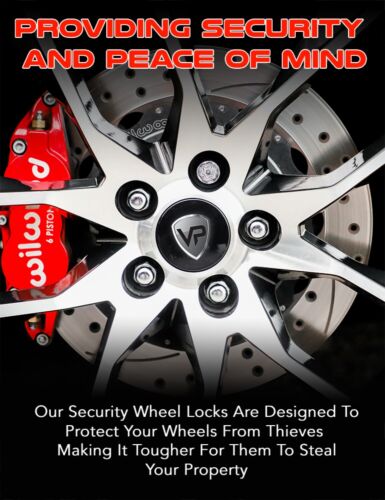 4 14x1.25 28mm Black Wheel Locks for BMW 228i 235i M2 M3 M4 328i 340i 428i 440i - Picture 3 of 8