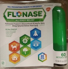 FLONASE Allergy Relief Nasal Spray - 60 Sprays, Bulk Lot of 17, for Display Only