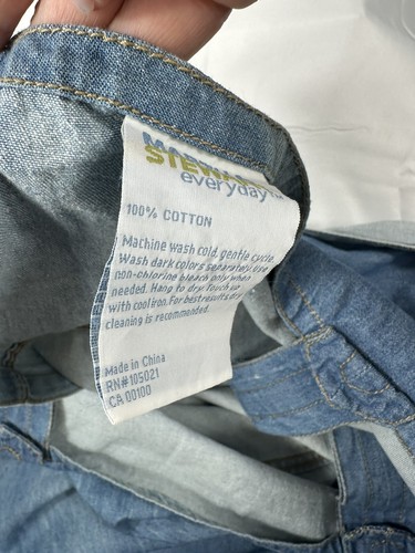 Martha Stewart 78"x 40” -100% Cotton - Jean Top Tabs Curtains 2 panels - Picture 9 of 9