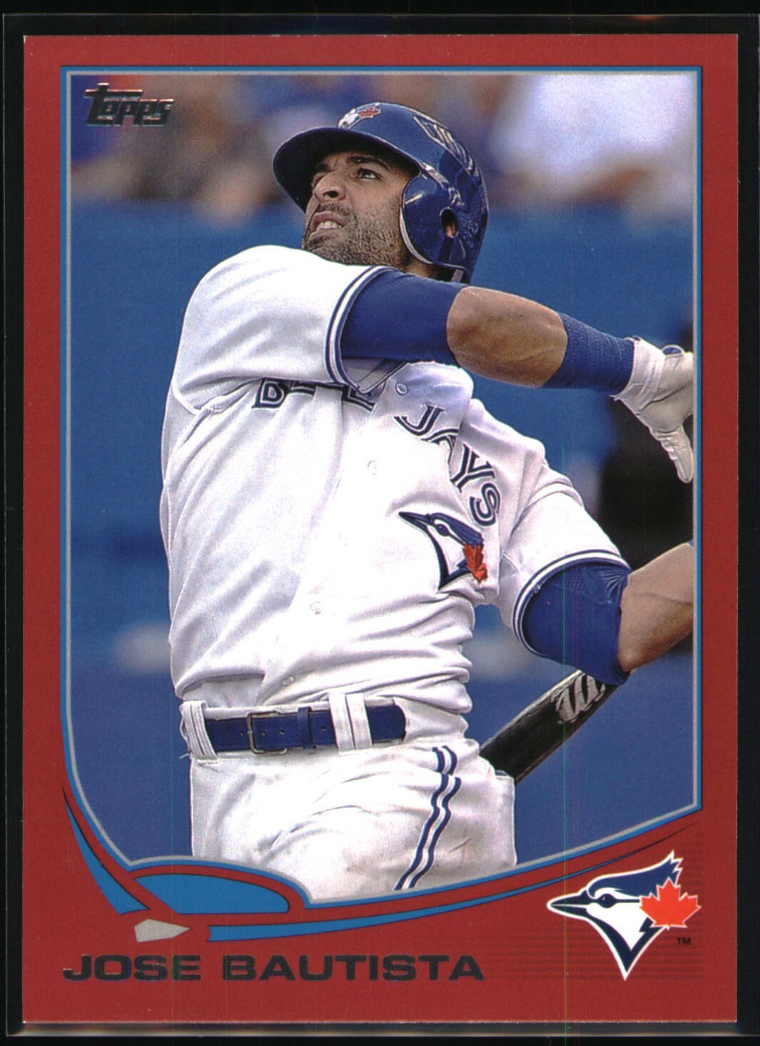 2013 Topps Series 2 #441 Jose Bautista Target Red Toronto Blue Jays Card