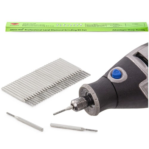 30 brocas de diamante de 1,5 mm para herramientas lapidarias de joyería Dremel para vidrio de roca - Imagen 6 de 13