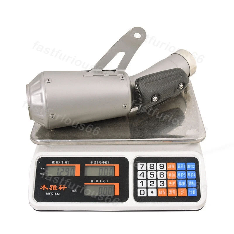 Tubo silenciador tubo escape acero + cubierta de carbono deslizamiento para BMW S1000RR 2015-2016 Foto 2 de 4