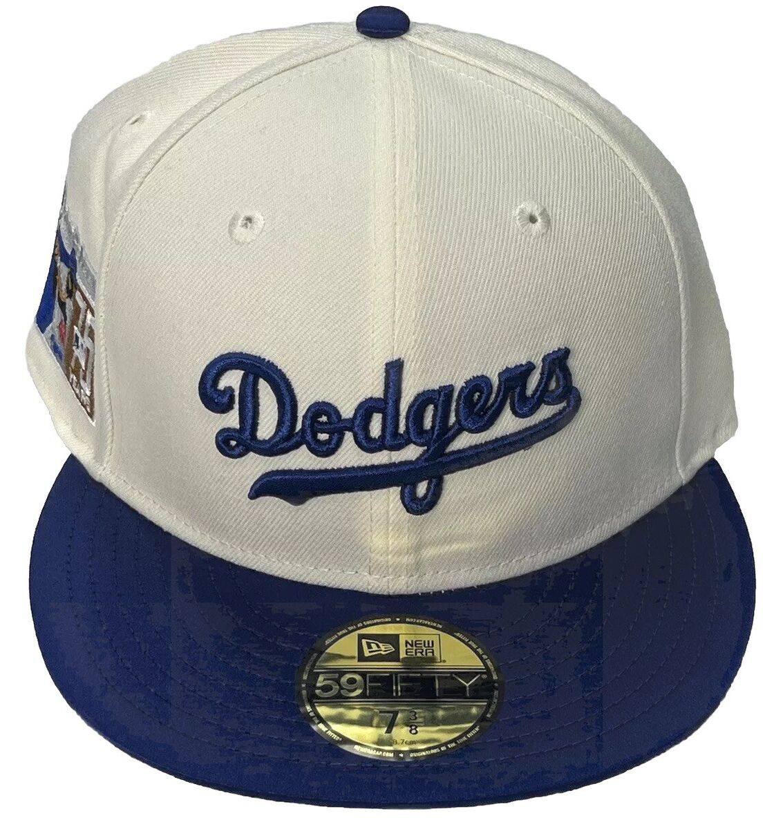 Size:73/8 New Era 59FIFTY LA DODGERS WITH SIDE PATCH FITTED Size:73/8 New Era 59FIFTY LA DODGERS WITH SIDE PATCH FITTED