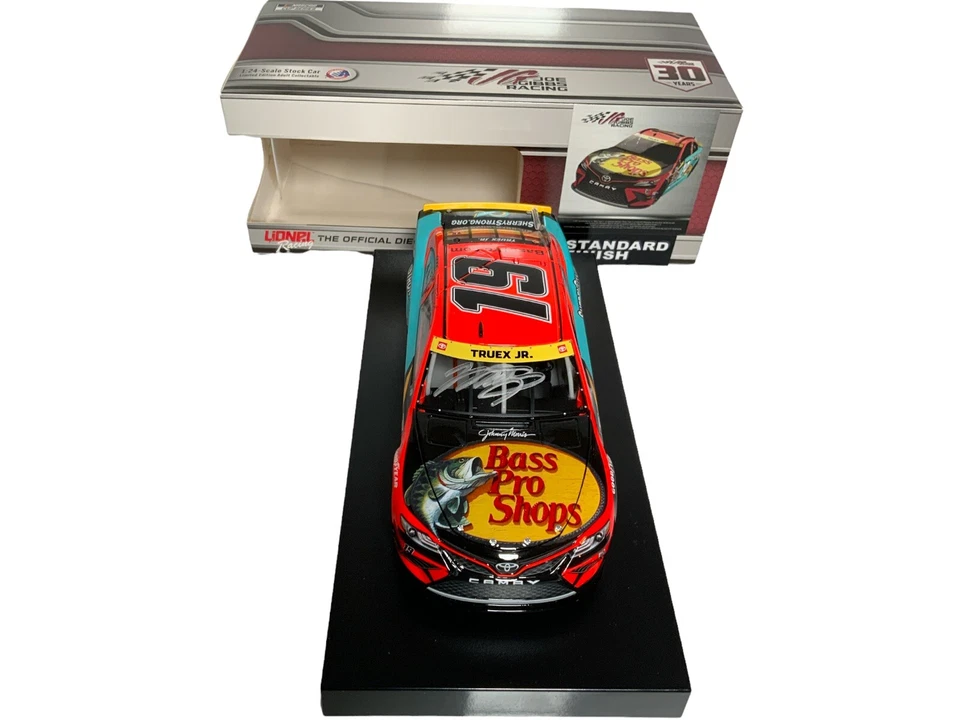 2021 MARTIN TRUEX Autographed #19 Bass Pro Shops Sherry Strong.com 1:24 144 Made - Image 2 of 4