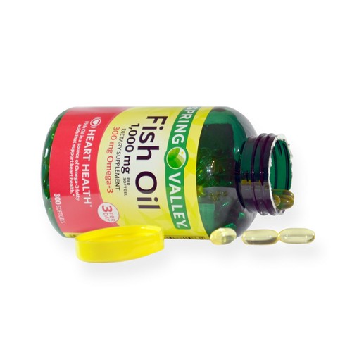 Spring Valley Omega-3 Fish Oil Soft Gels, 1000 mg, 300 Count..+ - Picture 3 of 5