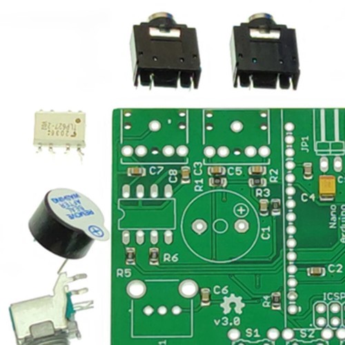 A46T Open CW Keyer MK2 KIT Z obudową CW Prędkość regulowana 1 do 999 WPM (zestawy DIY) - Zdjęcie 6 z 7