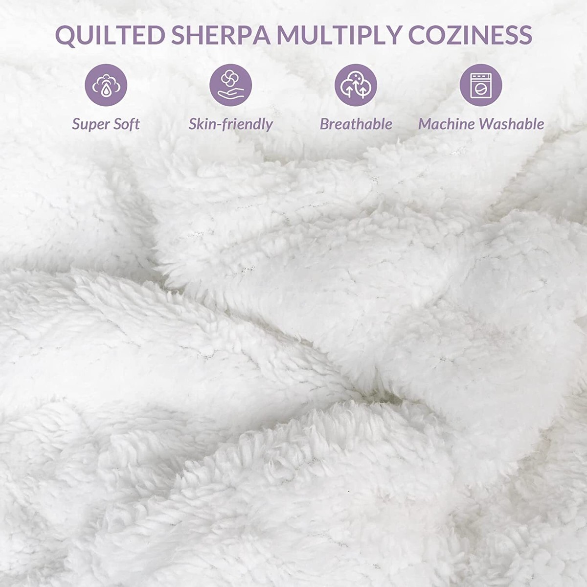 Sherpa Fleece Electric Heating Mattress Pad Quilted Dual Control Auto-Shut  Off | eBay