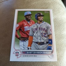2022 Topps Series 1 East Division Smiles Francisco Lindor Jazz Chisholm 98