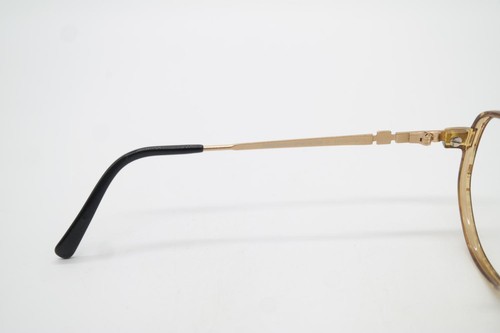 Vintage Viennaline 1586 Braun Gold Oval Brille Brillengestell eyeglasses NOS - Picture 5 of 6