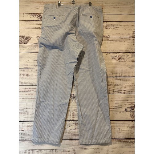 John Blair Fine Menswear Blue and White Seersucker Pants Men's Size 36M - Picture 3 of 7
