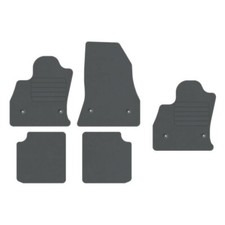 Veloursfußmatten für Fiat 500L Bj. 2017 - 2022 Automatten Passform 4+1 GRAU PREM